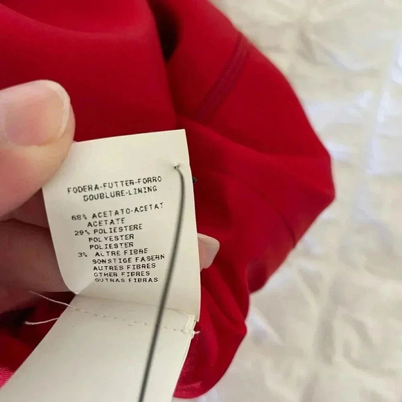 Moschino red ruched shift dress - Picture 14 of 14